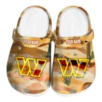 customized washington commanders desert layers clogs best selling