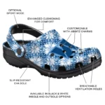 customized washington commanders snowflake mosaic clogs best selling