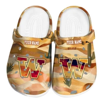 customized washington huskies desert layers clogs best selling