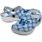 customized washington huskies snowflake mosaic clogs best selling