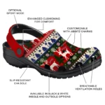 customized washington nationals christmas motif clogs best selling