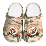 customized washington nationals desert cactus pattern clogs best selling