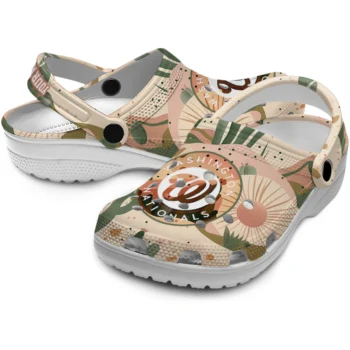 customized washington nationals desert cactus pattern clogs high quality