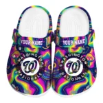 customized washington nationals swirling mushrooms clogs best selling