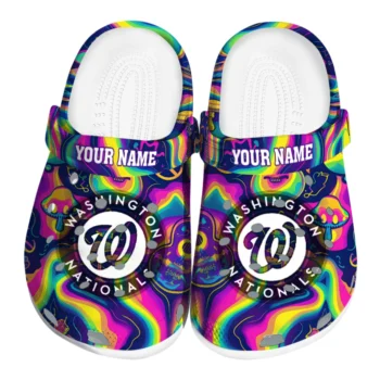 customized washington nationals swirling mushrooms clogs best selling
