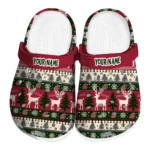 customized washington state cougars christmas motif clogs best selling