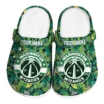 customized washington wizards tropical leaves clogs best selling