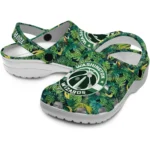 customized washington wizards tropical leaves clogs best selling