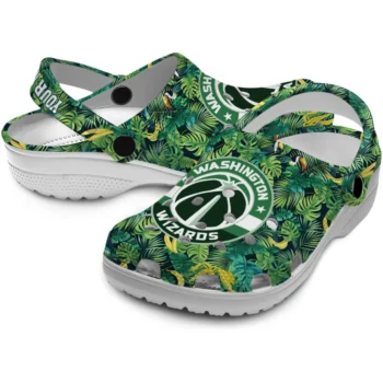 customized washington wizards tropical leaves clogs high quality
