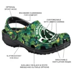 customized washington wizards tropical leaves clogs best selling