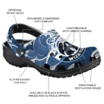 customized washington wizards wave flow clogs best selling