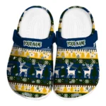 customized west virginia mountaineers christmas motif clogs best selling