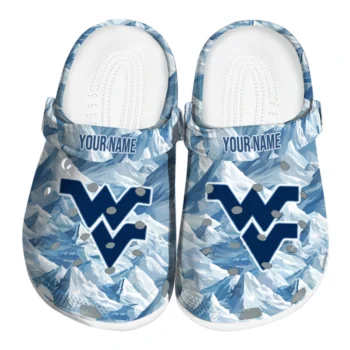 customized west virginia mountaineers mountain artwork clogs best selling