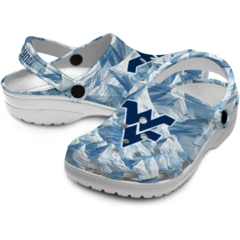 customized west virginia mountaineers mountain artwork clogs high quality