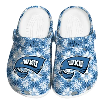 customized western kentucky hilltoppers snowflake mosaic clogs best selling
