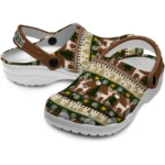customized western michigan broncos christmas motif clogs best selling