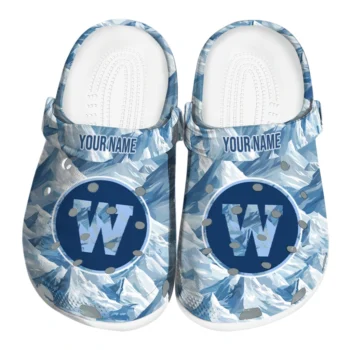 customized western michigan broncos mountain artwork clogs best selling