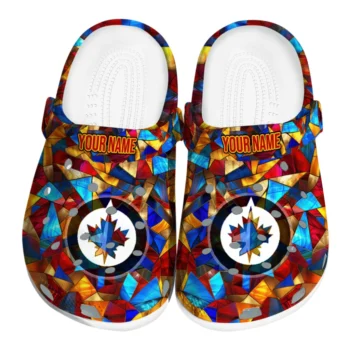 customized winnipeg jets prism pieces clogs best selling