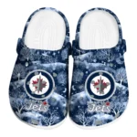 customized winnipeg jets snowy hills clogs best selling