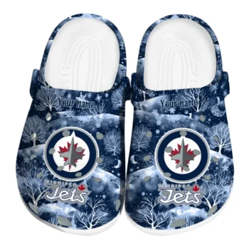customized winnipeg jets snowy hills clogs best selling