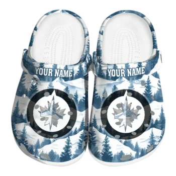 customized winnipeg jets snowy mountains clogs best selling