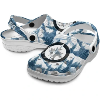 customized winnipeg jets snowy mountains clogs high quality