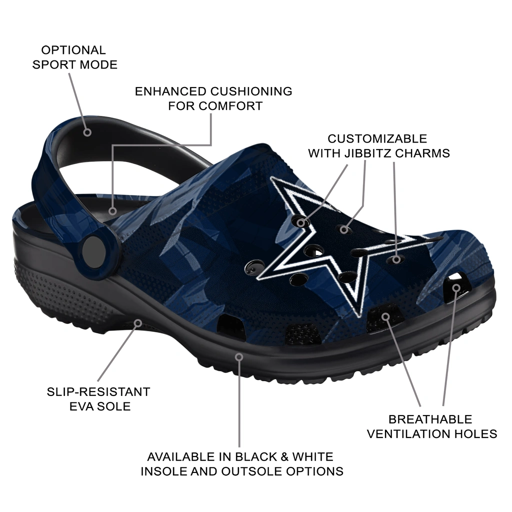 dallas cowboys canyon layers clogs new arrival dallas cowboys canyon layers clogs new arrival
