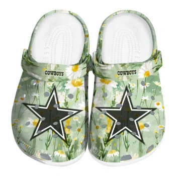 dallas cowboys daisy cluster clogs best selling