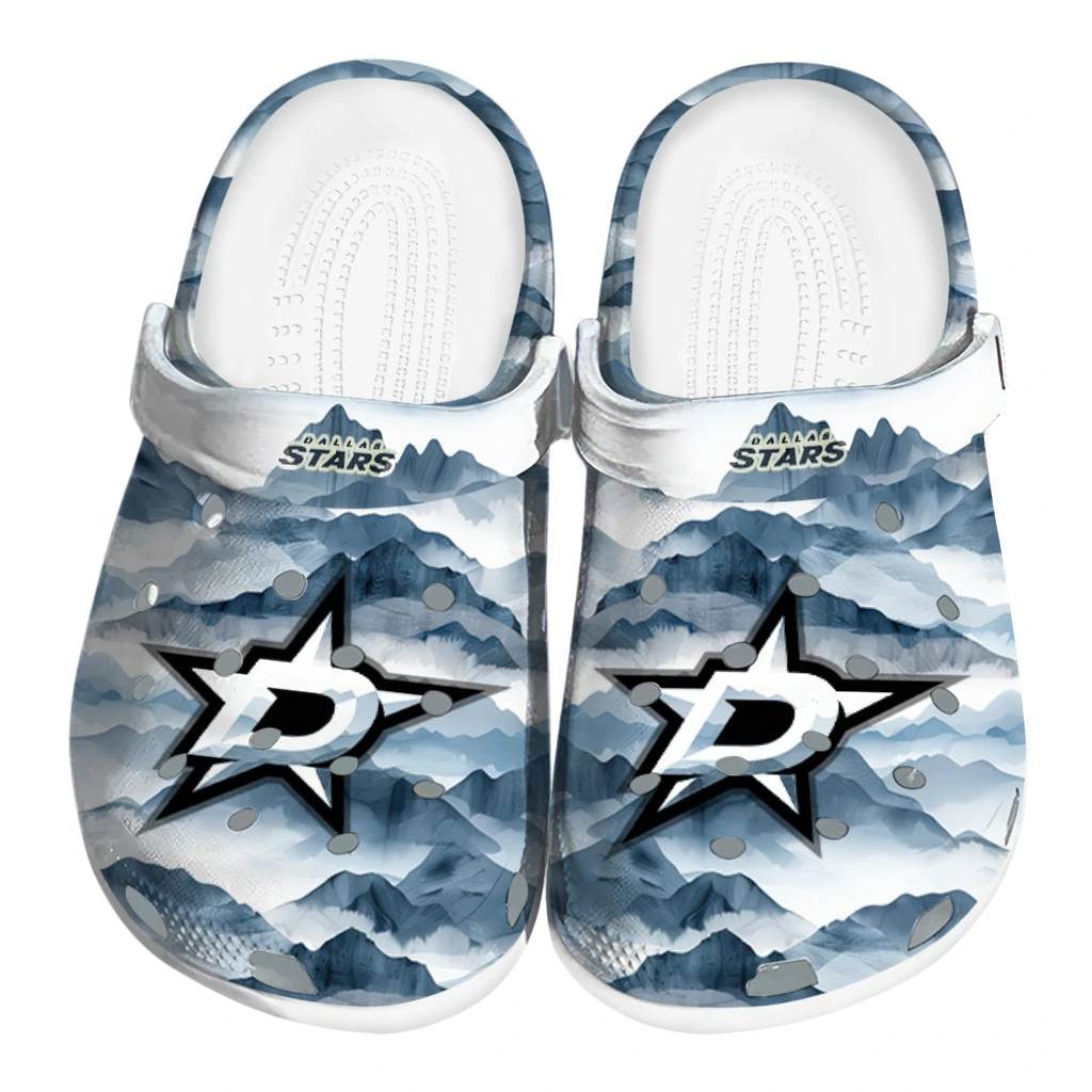 dallas stars mountain peaks clogs best selling dallas stars mountain peaks clogs best selling