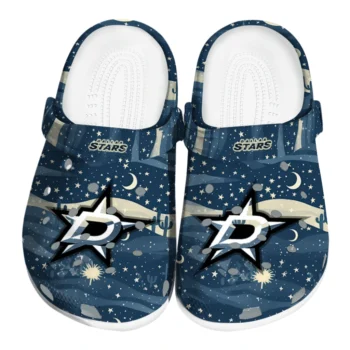 dallas stars night cactus clogs best selling