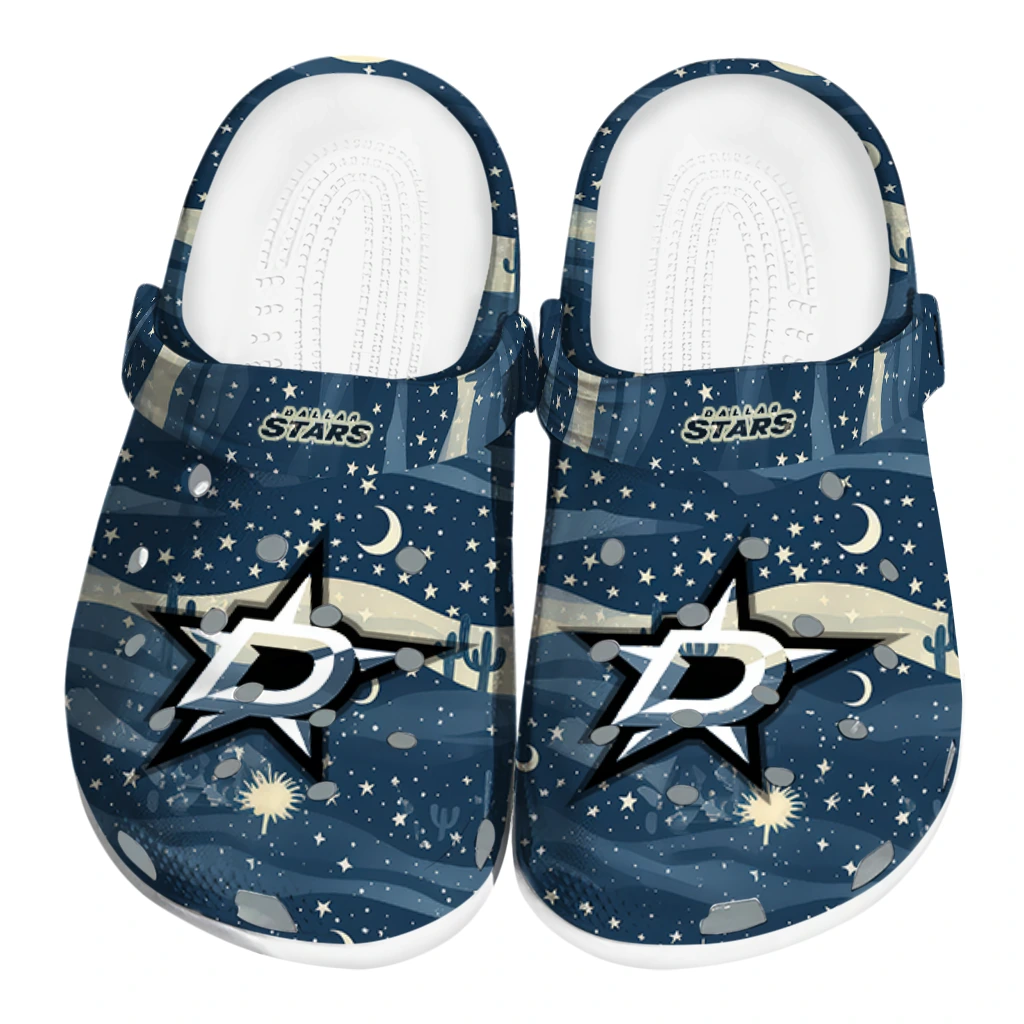 dallas stars night cactus clogs best selling dallas stars night cactus clogs best selling