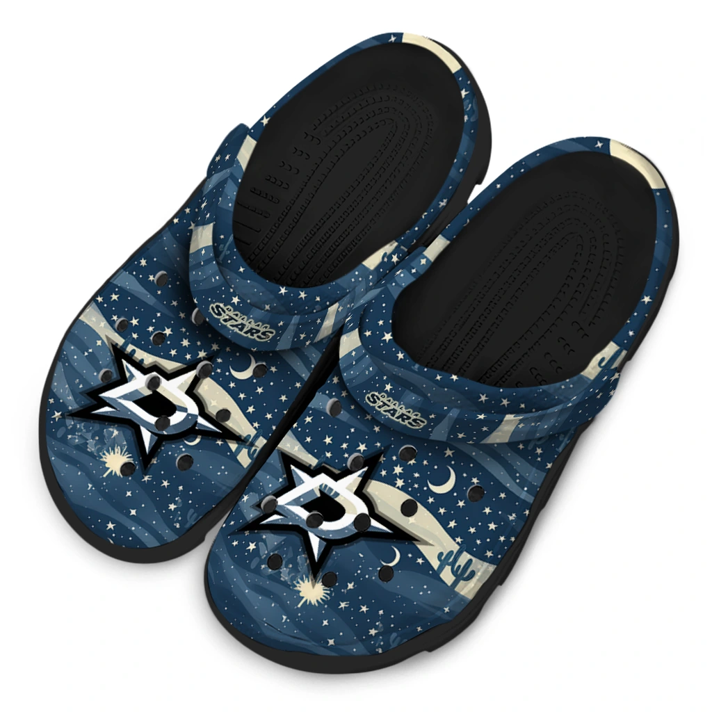 dallas stars night cactus clogs latest model dallas stars night cactus clogs latest model
