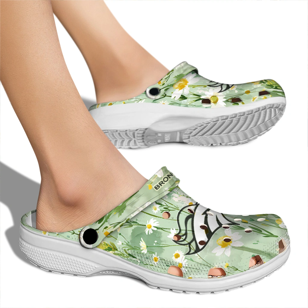 denver broncos daisy cluster clogs fashion forward denver broncos daisy cluster clogs fashion forward
