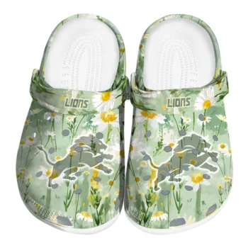 detroit lions daisy cluster clogs best selling