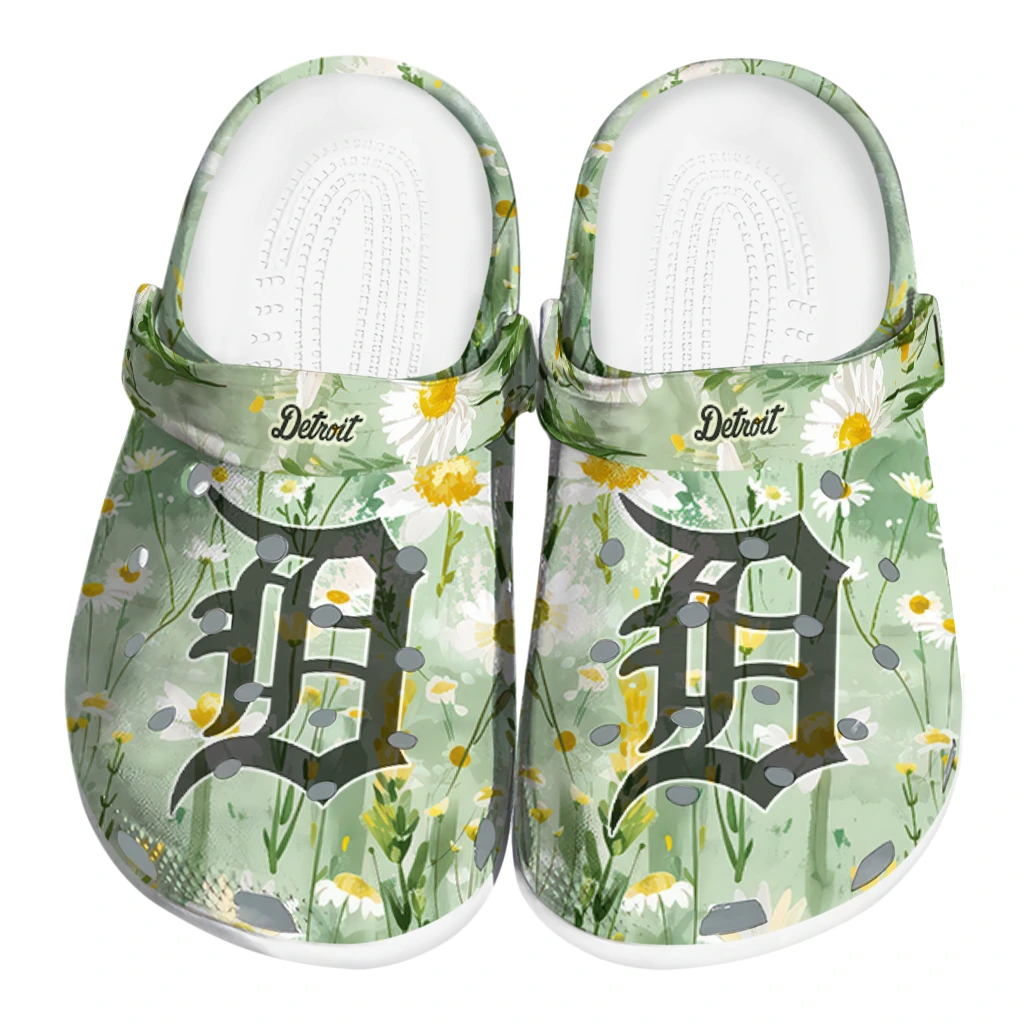 detroit tigers daisy cluster clogs best selling detroit tigers daisy cluster clogs best selling