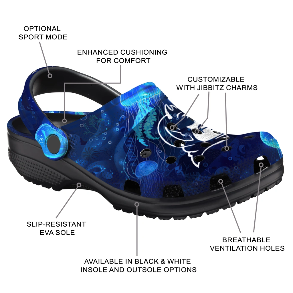 duke blue devils jellyfish ocean clogs new arrival duke blue devils jellyfish ocean clogs new arrival