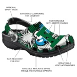 eastern michigan eagles cloud splash clogs best selling