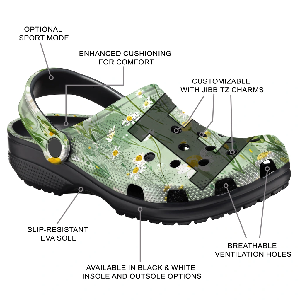 eastern michigan eagles daisy cluster clogs new arrival eastern michigan eagles daisy cluster clogs new arrival