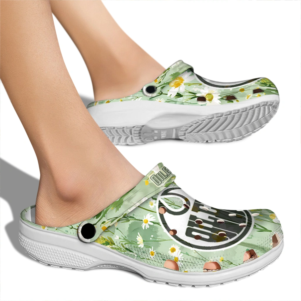 edmonton oilers daisy cluster clogs fashion forward edmonton oilers daisy cluster clogs fashion forward