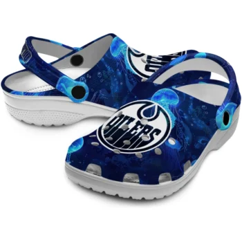 edmonton oilers jellyfish ocean clogs high quality