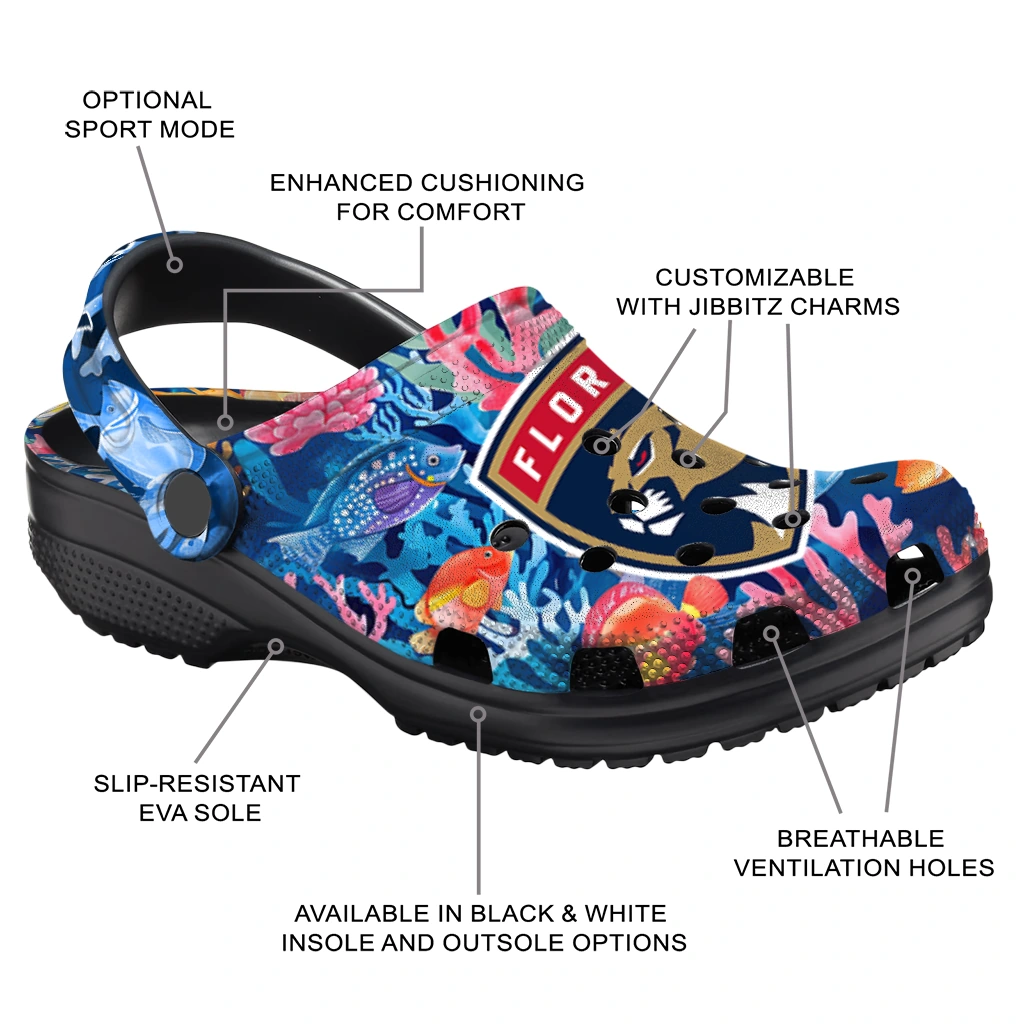 florida panthers ocean wonders clogs new arrival florida panthers ocean wonders clogs new arrival