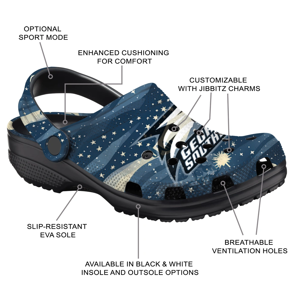 georgia southern eagles night cactus clogs new arrival georgia southern eagles night cactus clogs new arrival