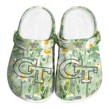 georgia tech yellow jackets daisy cluster clogs best selling