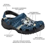 gonzaga bulldogs night cactus clogs best selling