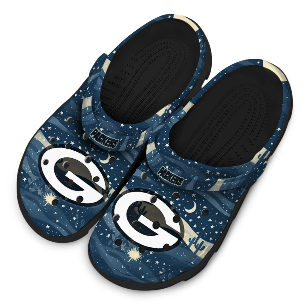 green bay packers night cactus clogs latest model green bay packers night cactus clogs latest model