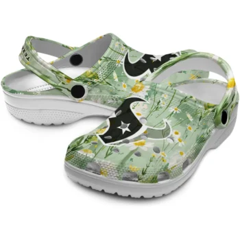 houston texans daisy cluster clogs high quality