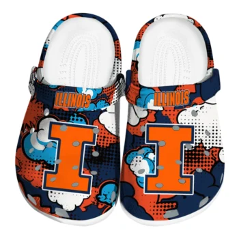 illinois fighting illini cloud splash clogs best selling