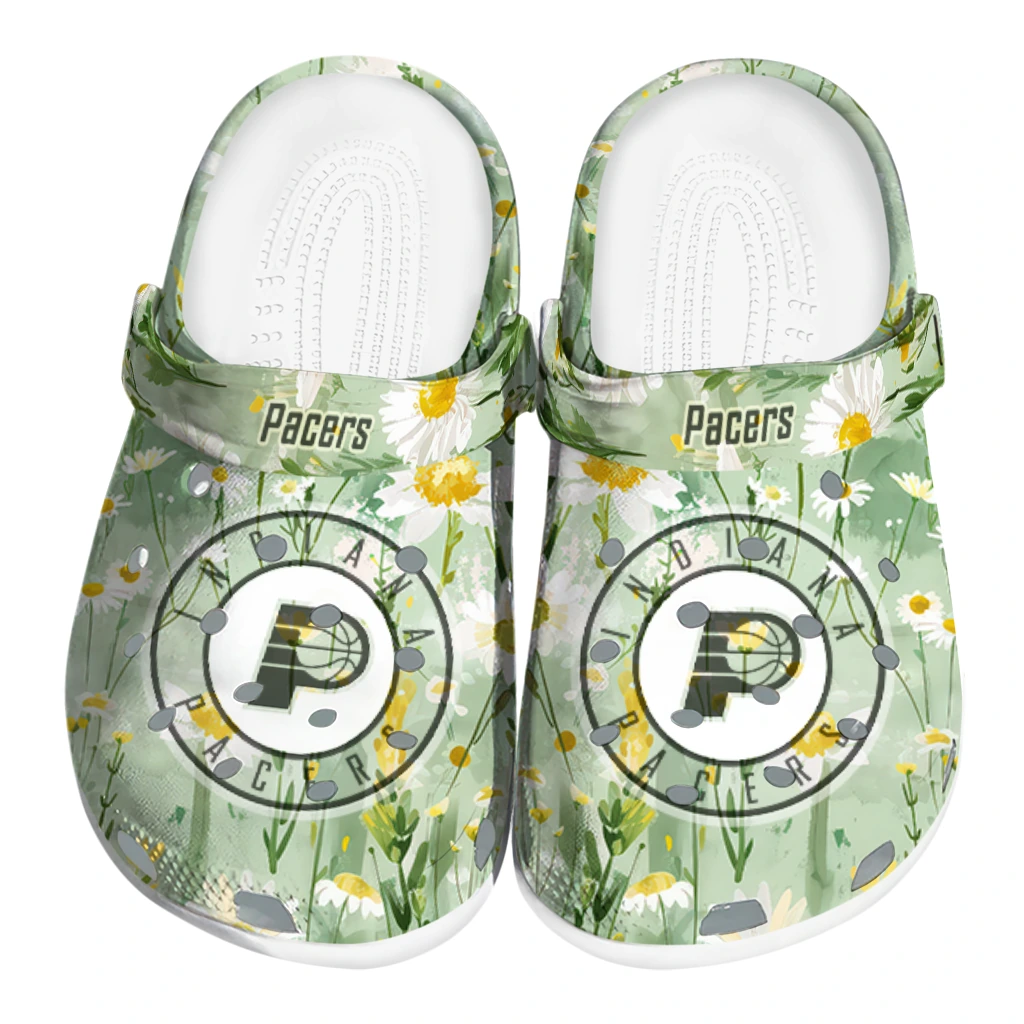 indiana pacers daisy cluster clogs best selling indiana pacers daisy cluster clogs best selling
