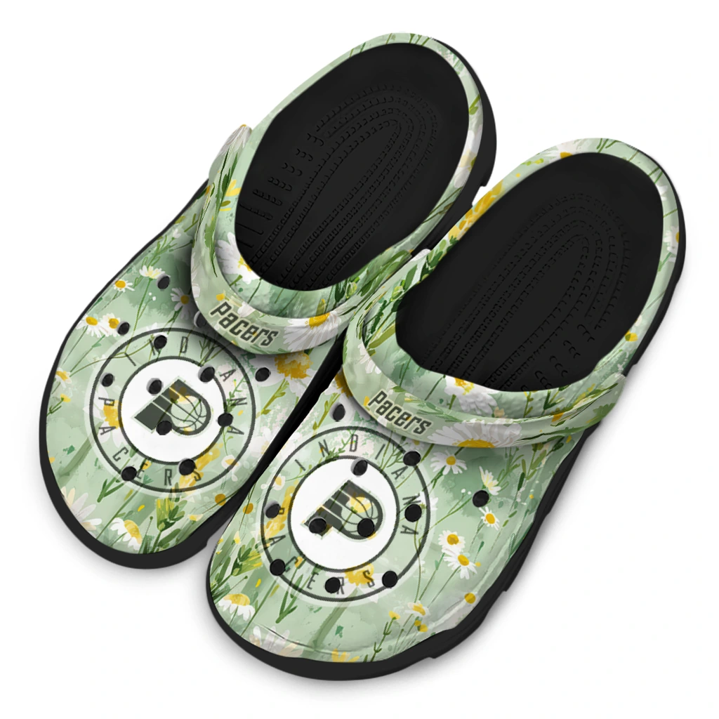 indiana pacers daisy cluster clogs latest model indiana pacers daisy cluster clogs latest model