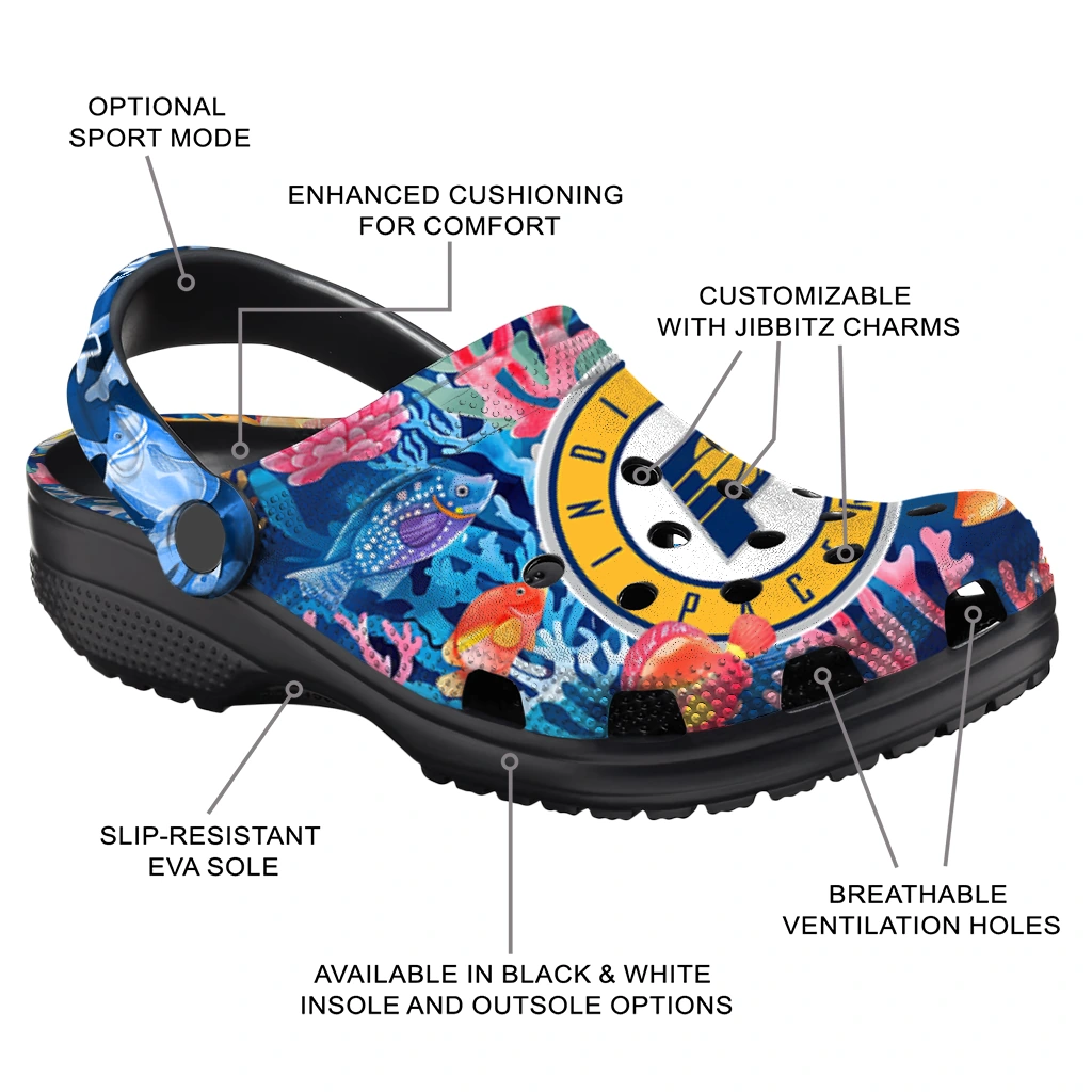 indiana pacers ocean wonders clogs new arrival indiana pacers ocean wonders clogs new arrival